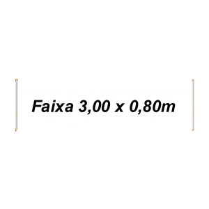 Faixa 3,00 x 0,80
